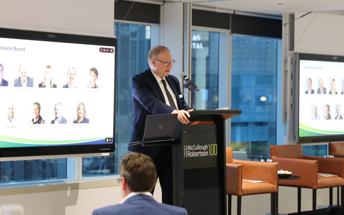 RDA Brisbane Chair Kieren Dell, Strategic Plan Launch 31 Aug 2026