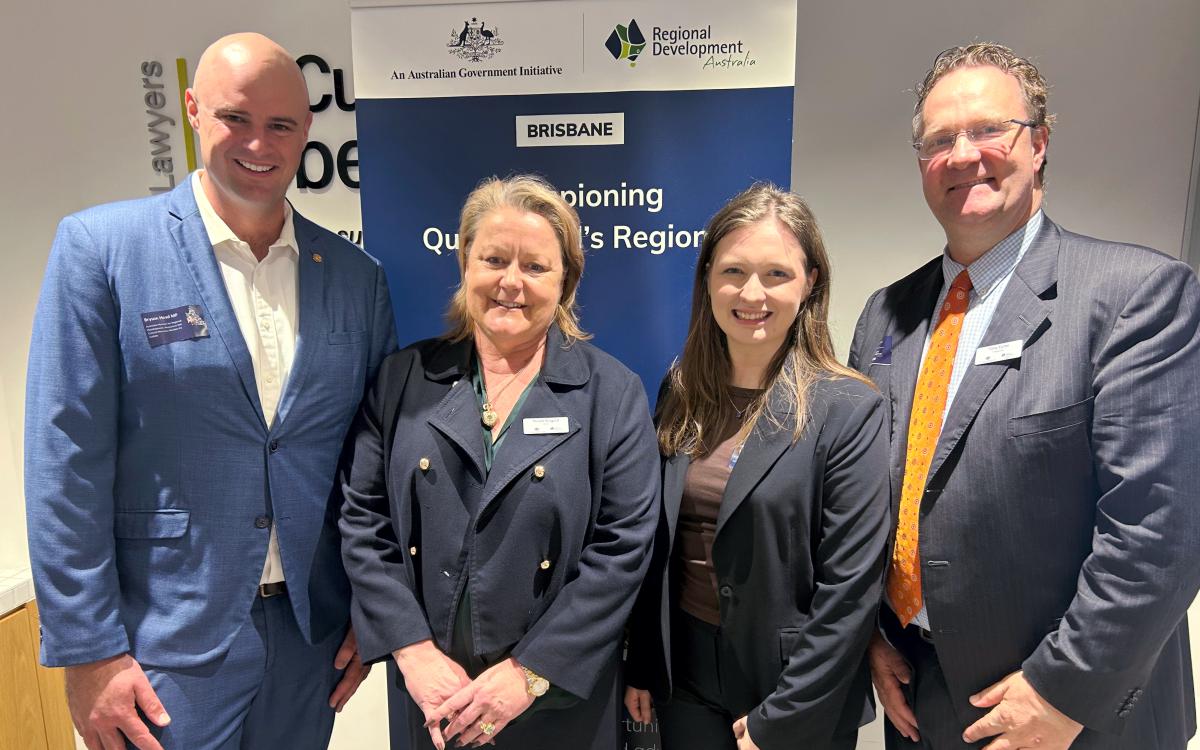 Bryson Head MP, Nicole Duguid, Jessica Wells, Tony Eyres, RDA Brisbane Strategic Plan Launch 31 Aug 2026