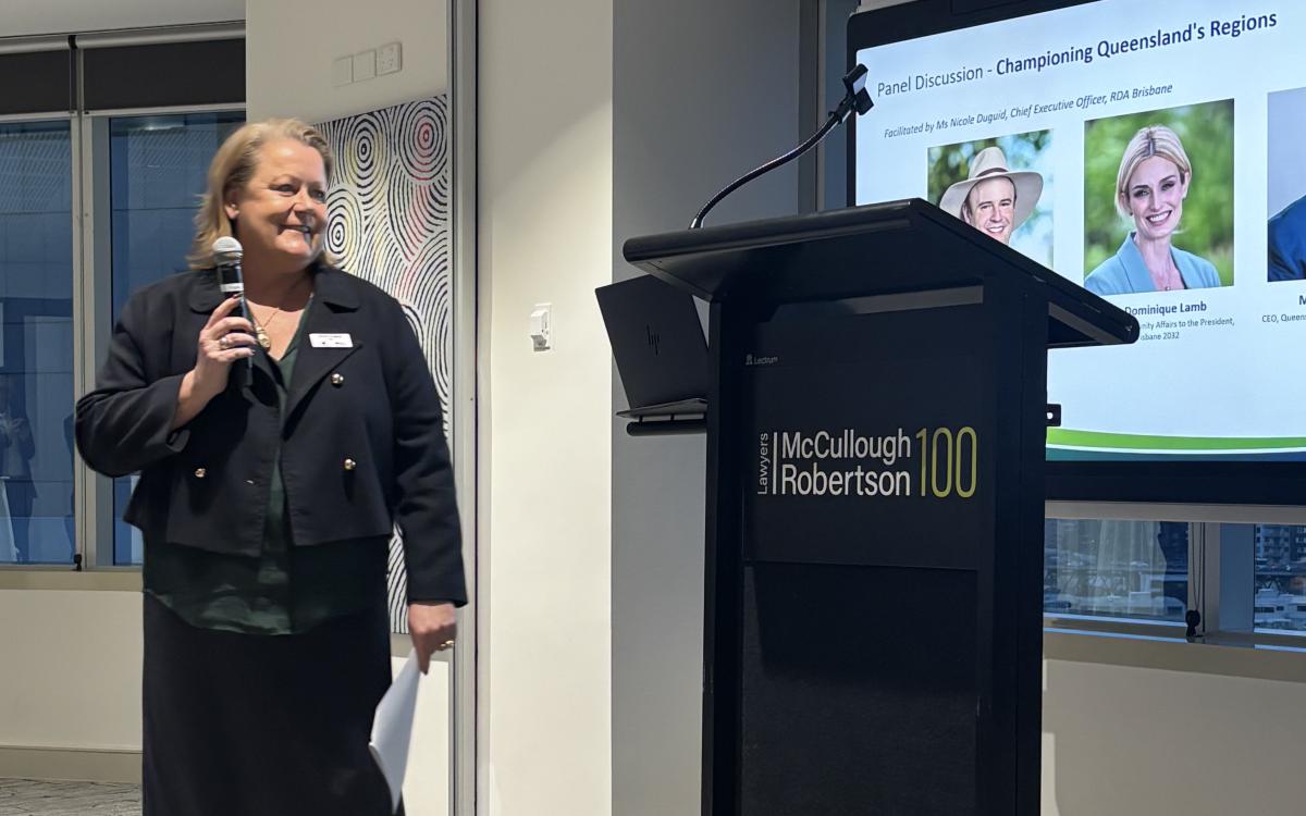 RDA Brisbane CEO Nicole Duguid, Strategic Plan Launch 31 Aug 2026