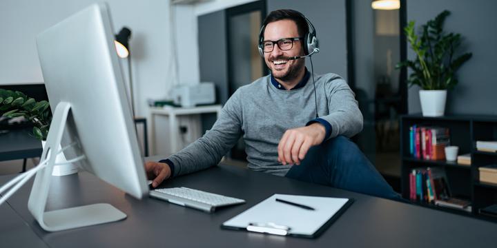 Man at computer