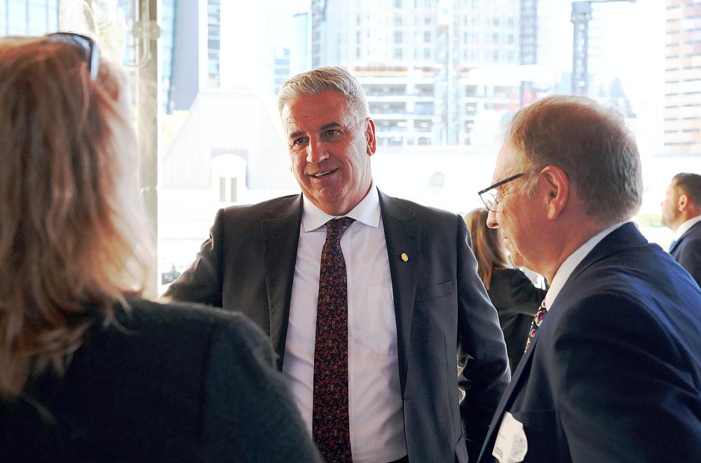 Minister Dale Last with Nicole Duguid and Kieren Dell