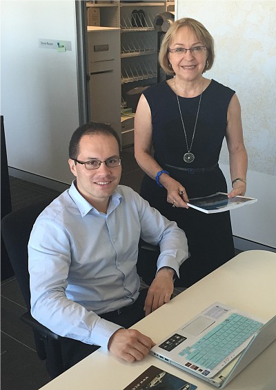 Miguel Garces with RDA Brisbane CEO Margaret Blade